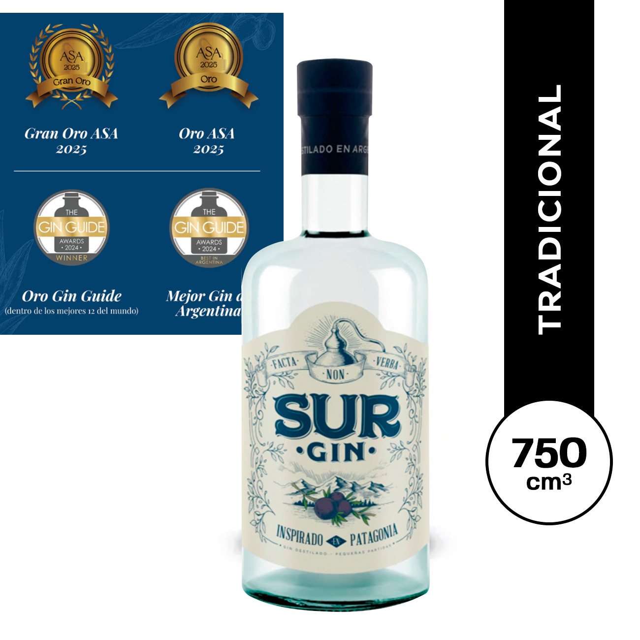 Gin Sur Tradicional 750 ml.