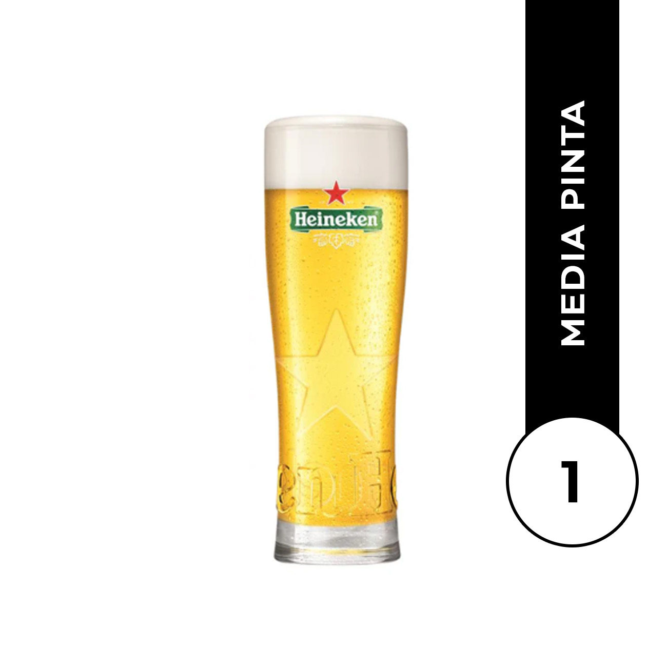 Vaso Heineken 1/2 Pinta