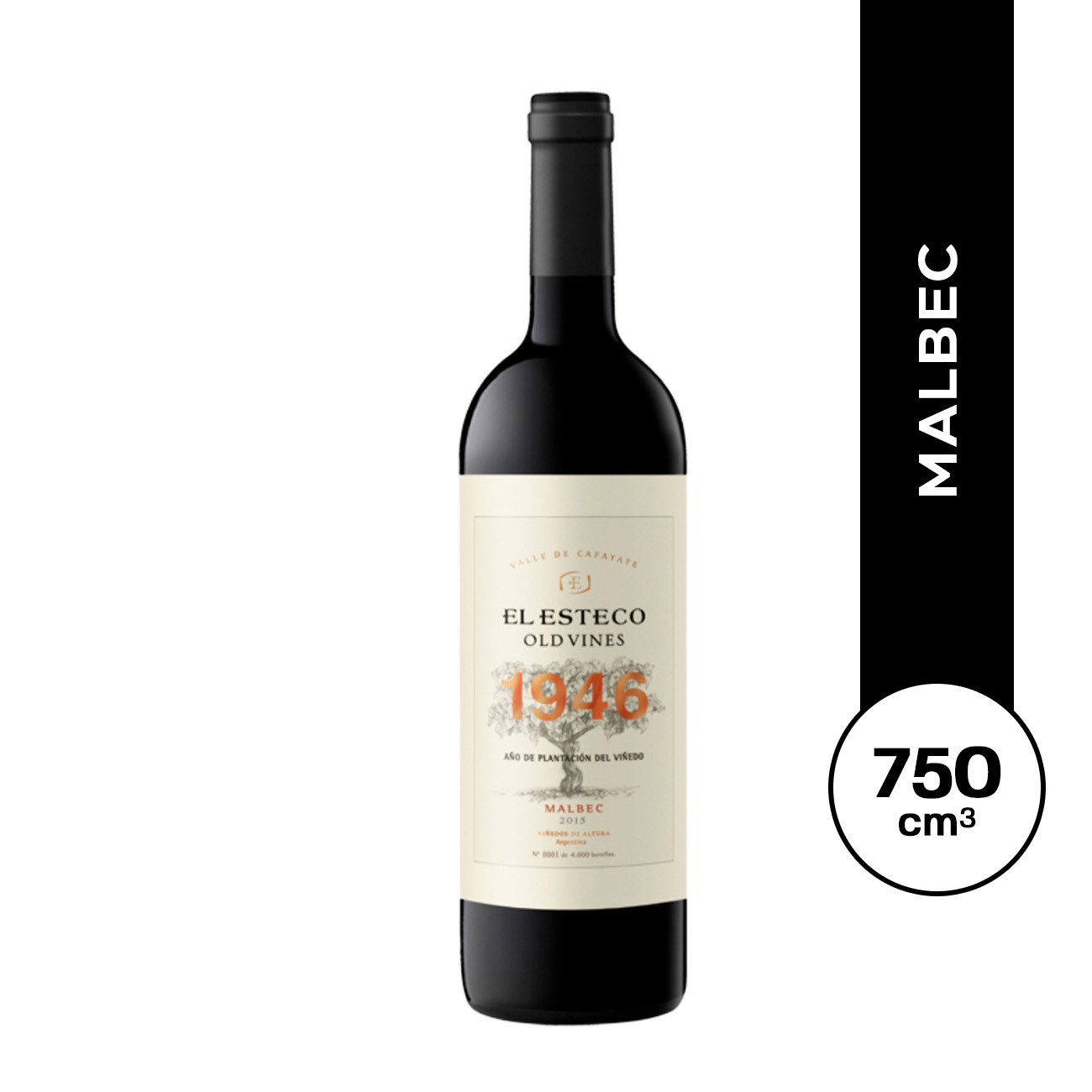 El Esteco Old Vines Mlabec 750 ml.