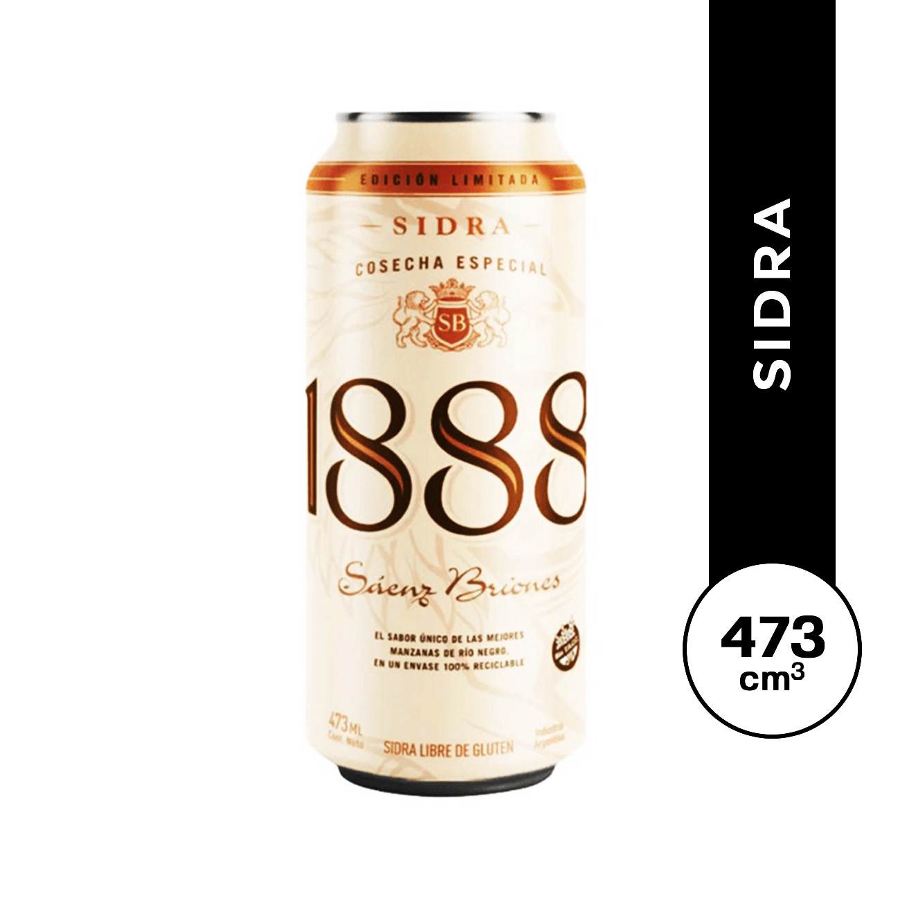 1888 Sidra en lata 473 ml.