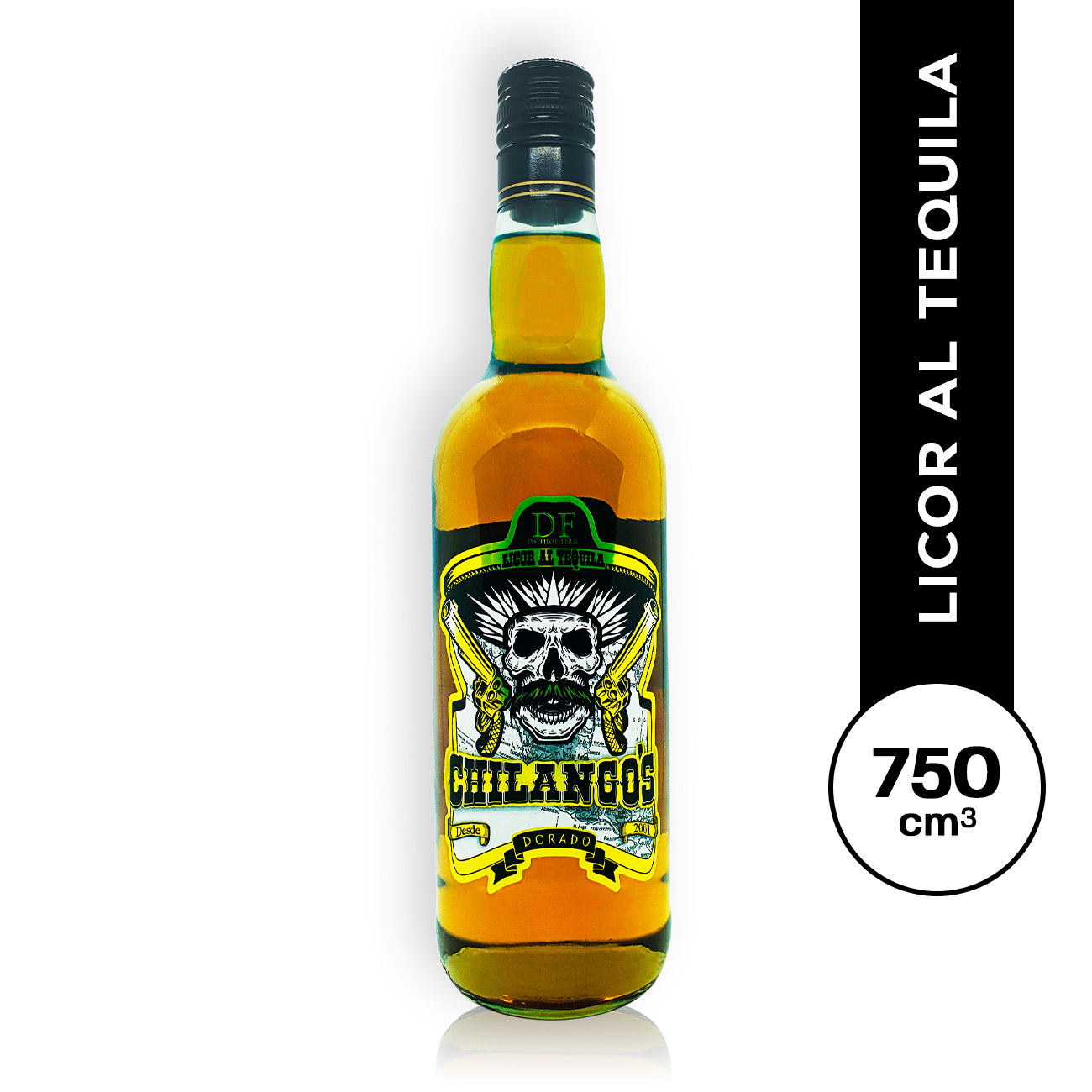 Licor de Tequila Chilango Gold 750 ml.