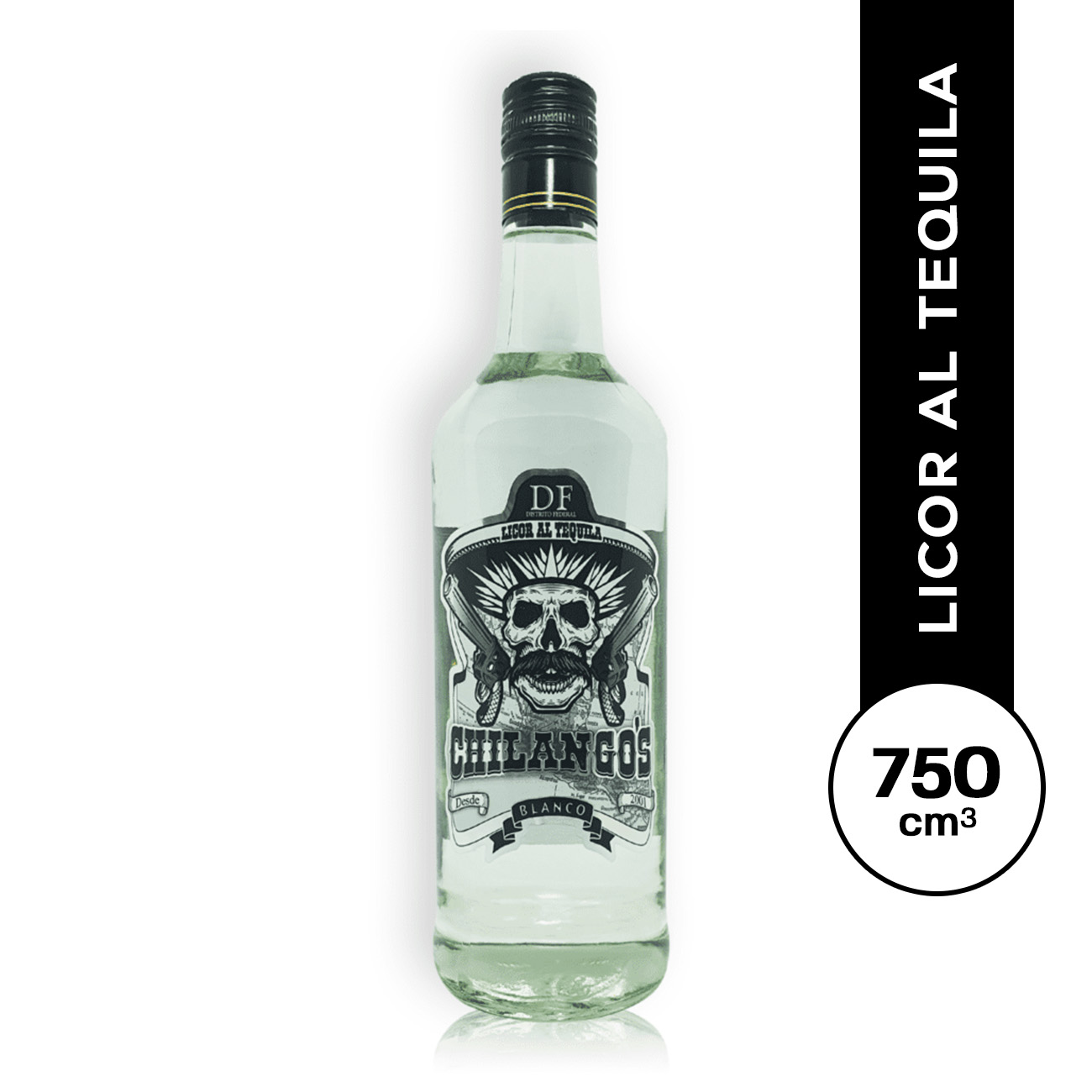 Licor de Tequila Chilango White 750 ml.