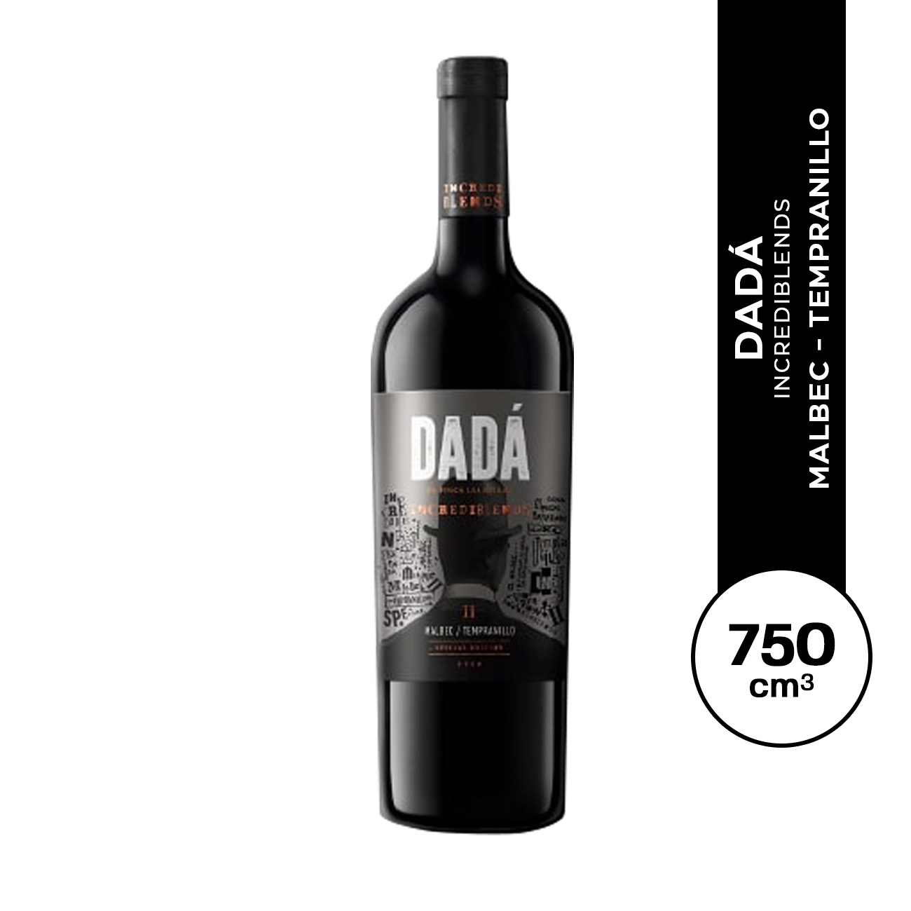 Dadá Incrediblends ll Malbec - Tempranillo 750 ml.