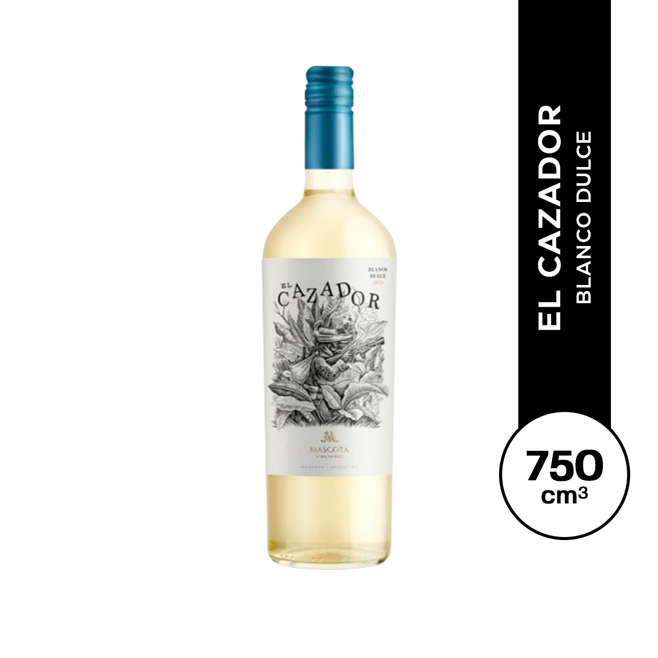 El Cazador Blanco Dulce 750 ml.