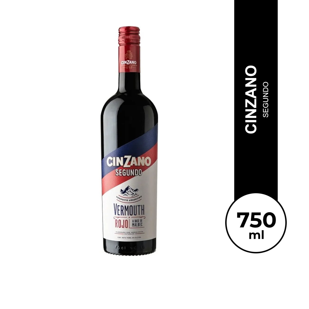 Aperitivo Cinzano Segundo 750ml.