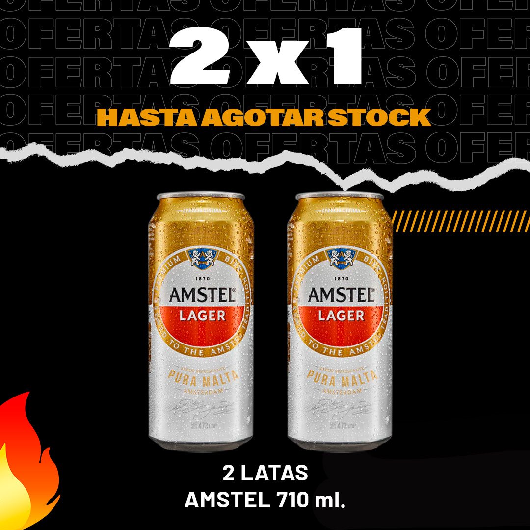 2x1 Amstel 710 ml.