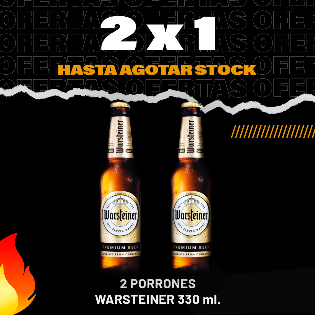2x1 Warsteiner Porrón 330 ml.
